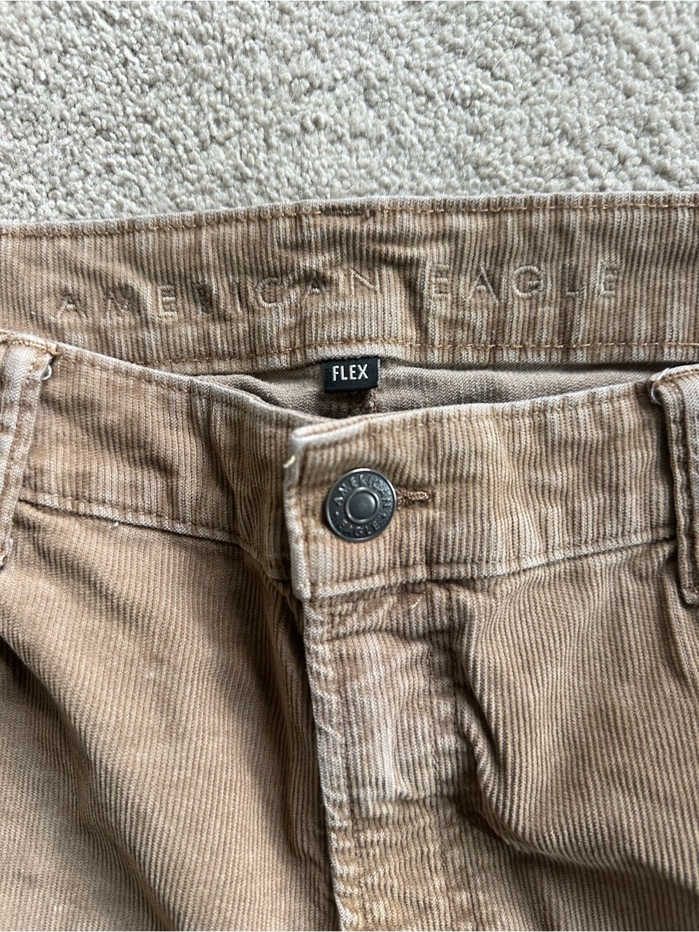 American Eagle Outfitters Men's Tan Flex Corduroy Pants Size US 40x30